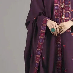 Queens’s Knit I Unstitched 3PC Wool Marina