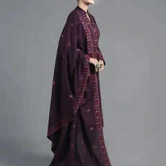 Queens’s Knit I Unstitched 3PC Wool Marina