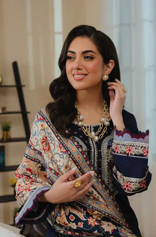 Royal Ember I Unstitched 3PC Wool Marina