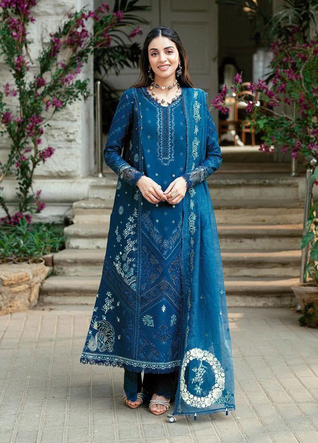 WG-12 I Unstitched 3PC Wool Marina