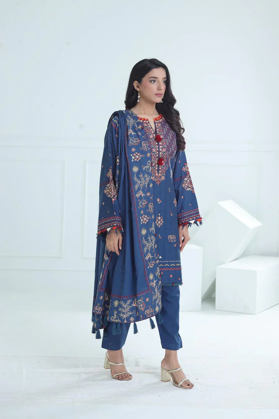 WG-10 I Unstitched 3PC Wool Marina